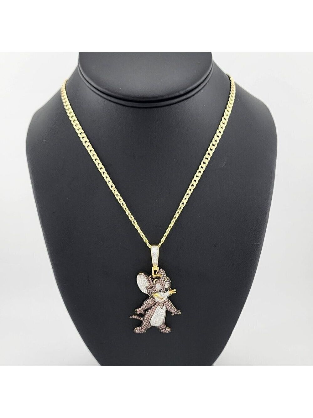 Brand New Sterling Silver 925 Jerry (Mouse ) Necklace